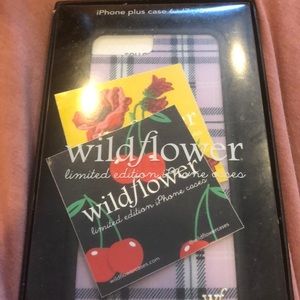 New wildflower 6/7/8+ purple plaid iphone case